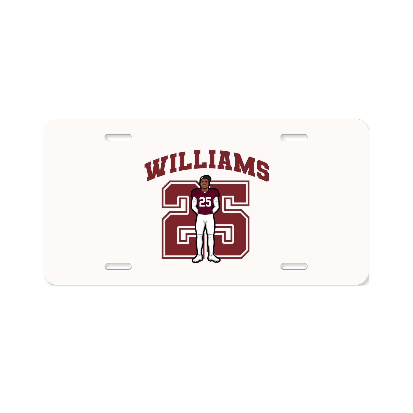 License Plate — Number in Classic