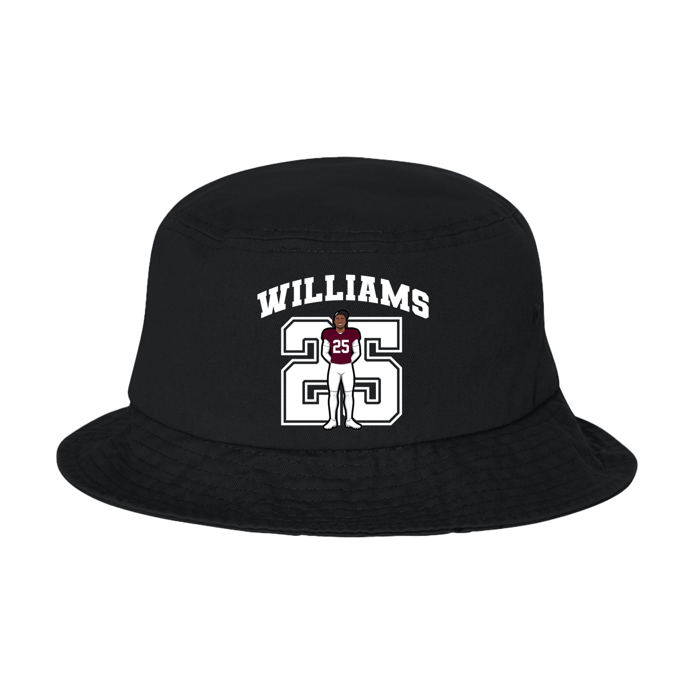 Bucket Cap — Number in Black