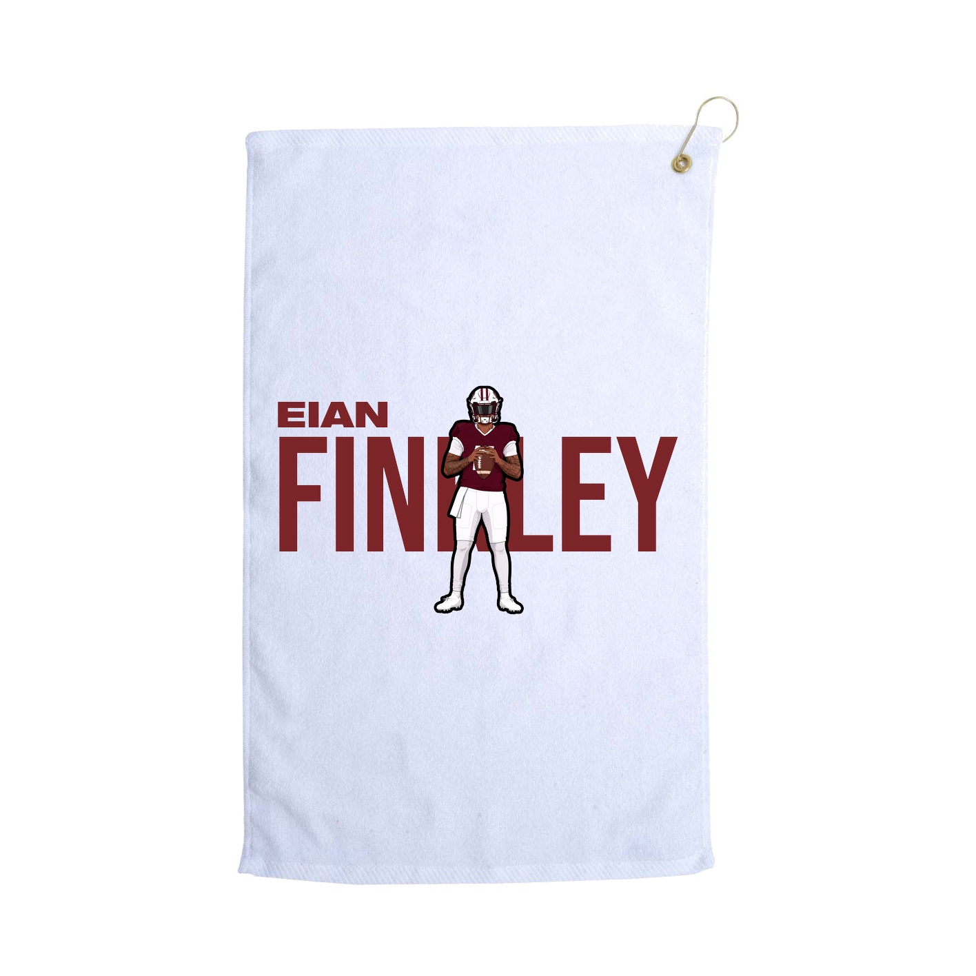 Golf Towel — Player Name in White