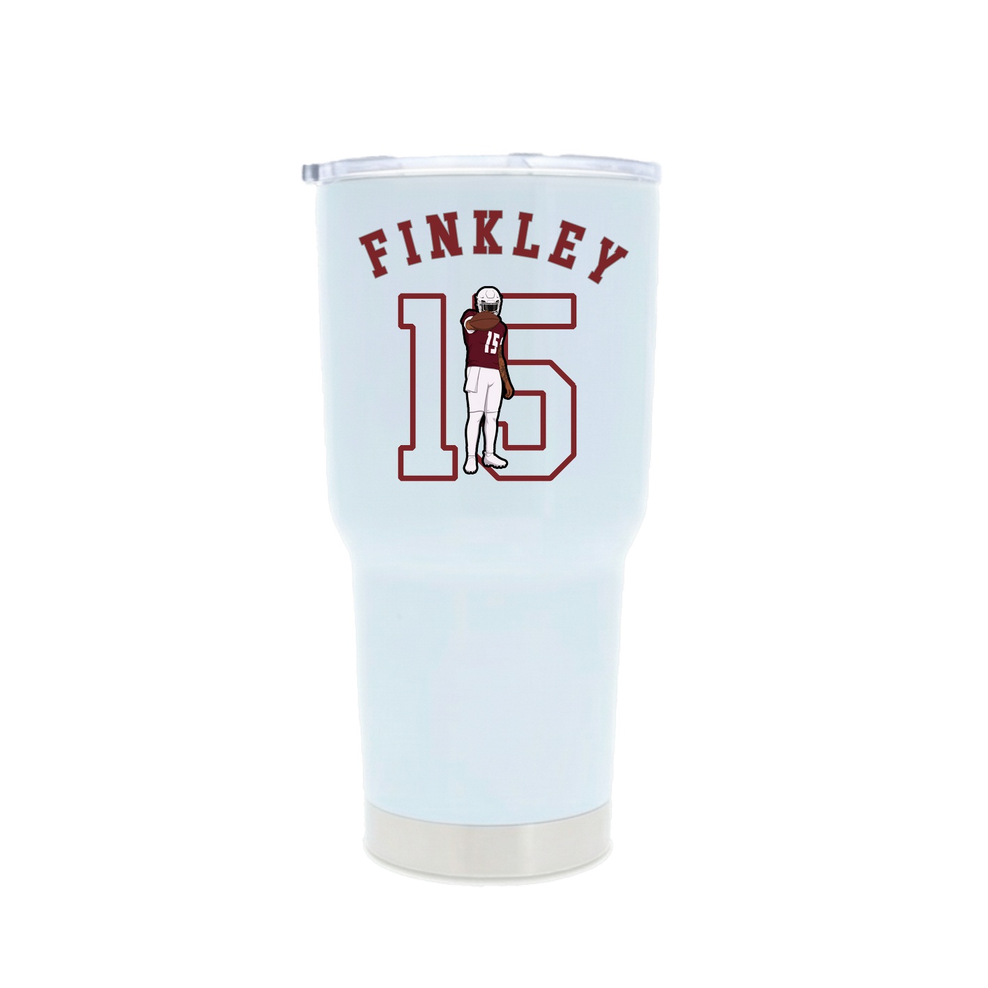 30oz Stainless Steel Tumbler — Shirsey Arch in White