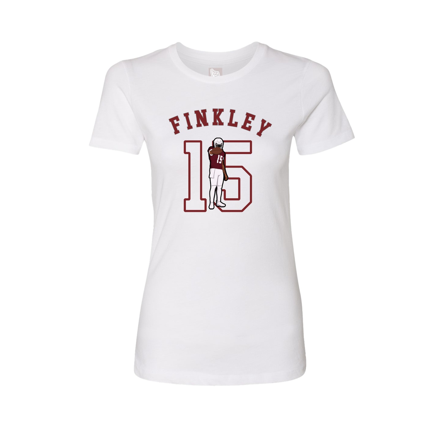 Fitted Women's Tee — Shirsey Arch in White