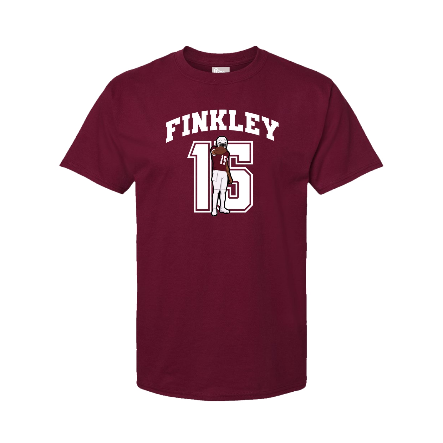 Youth Tee — Number in Cardinal