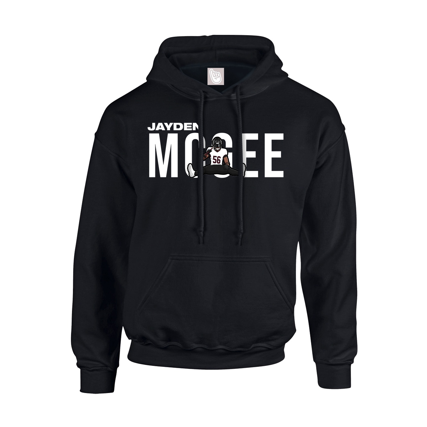 Youth Hoodie — Player Name in Black