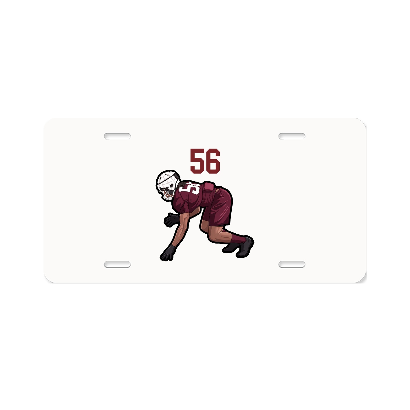 License Plate — Number Top in Classic