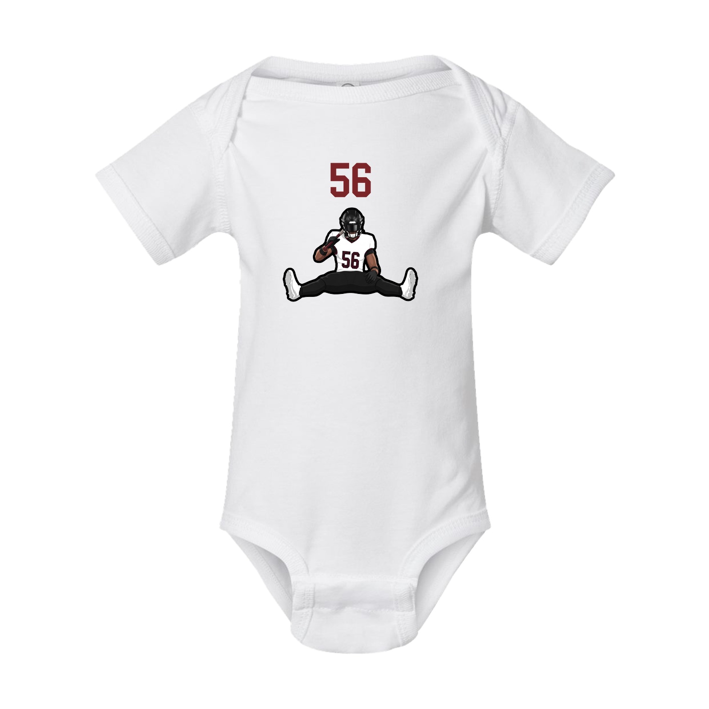 Baby Onesie — Number Top in White