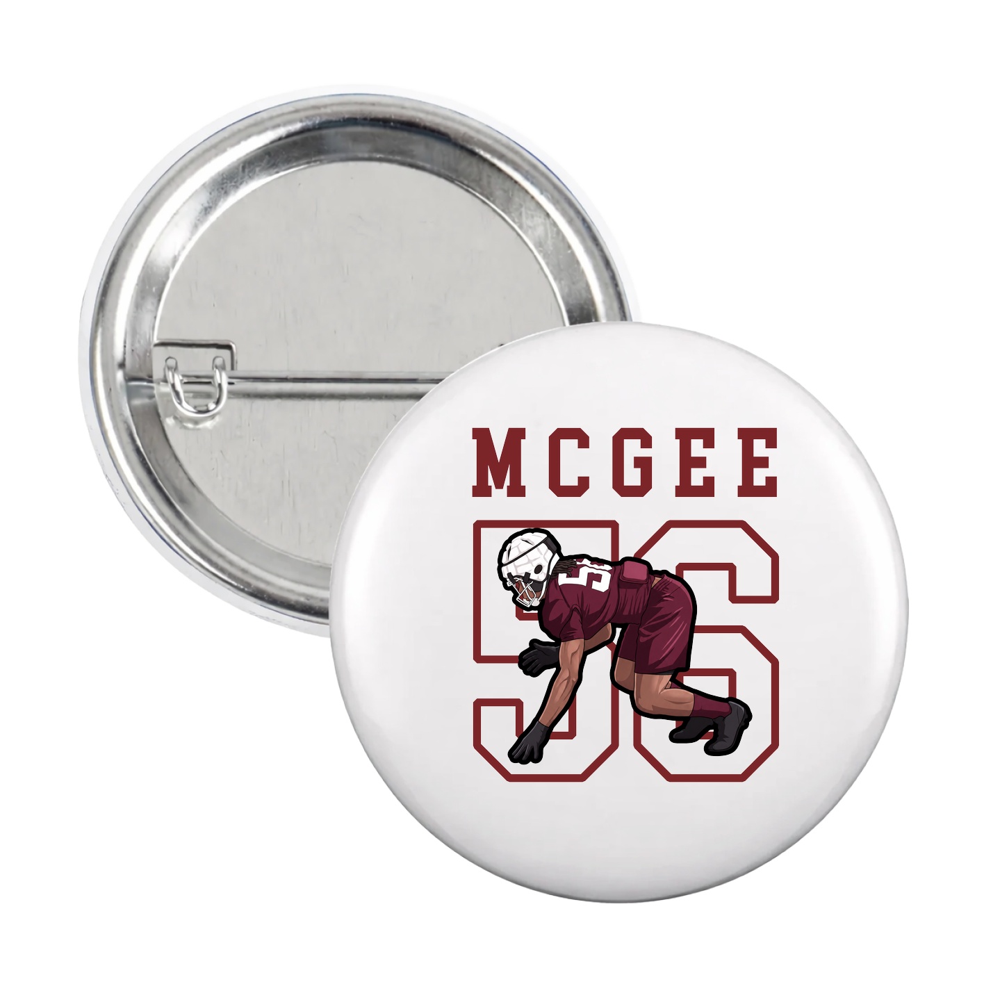 Game Day Button — Shirsey in White