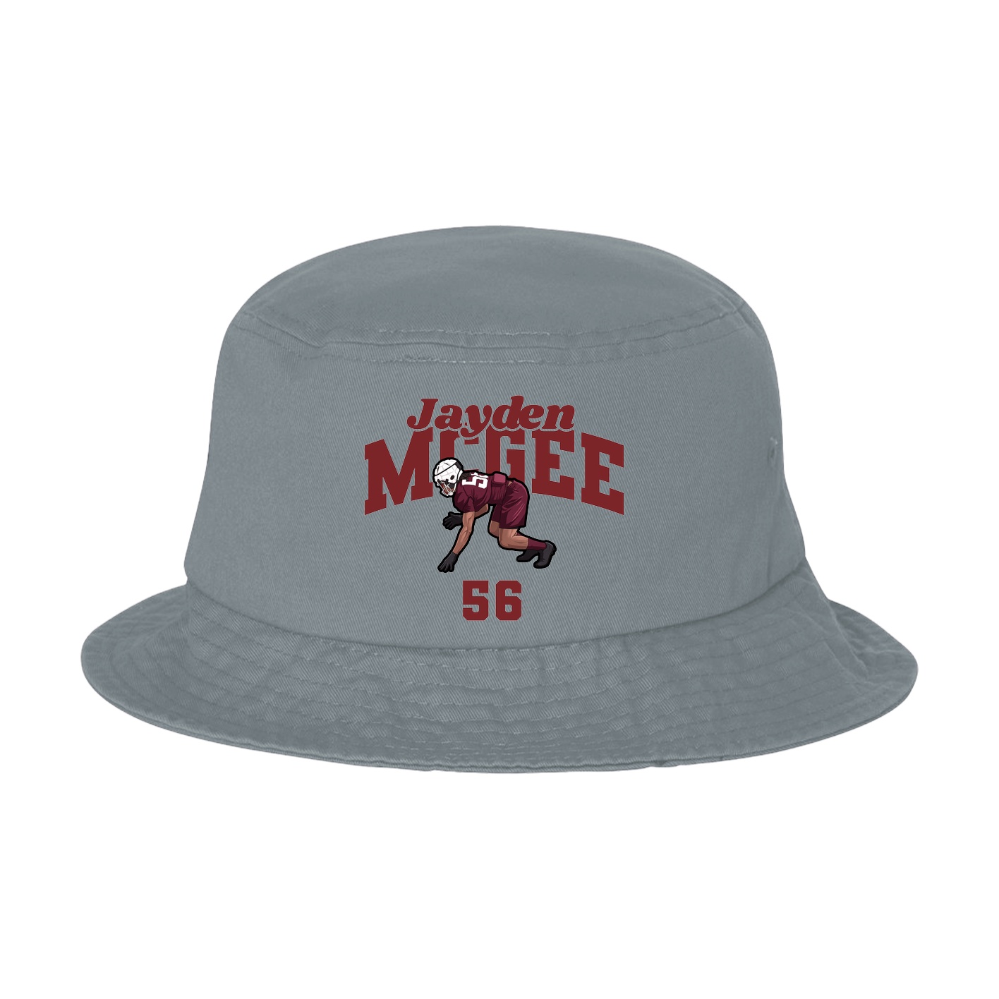 Bucket Cap — Signature Arch in Grey