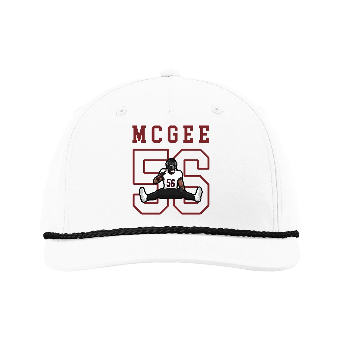 Five-Panel Classic Rope Cap — Shirsey in White