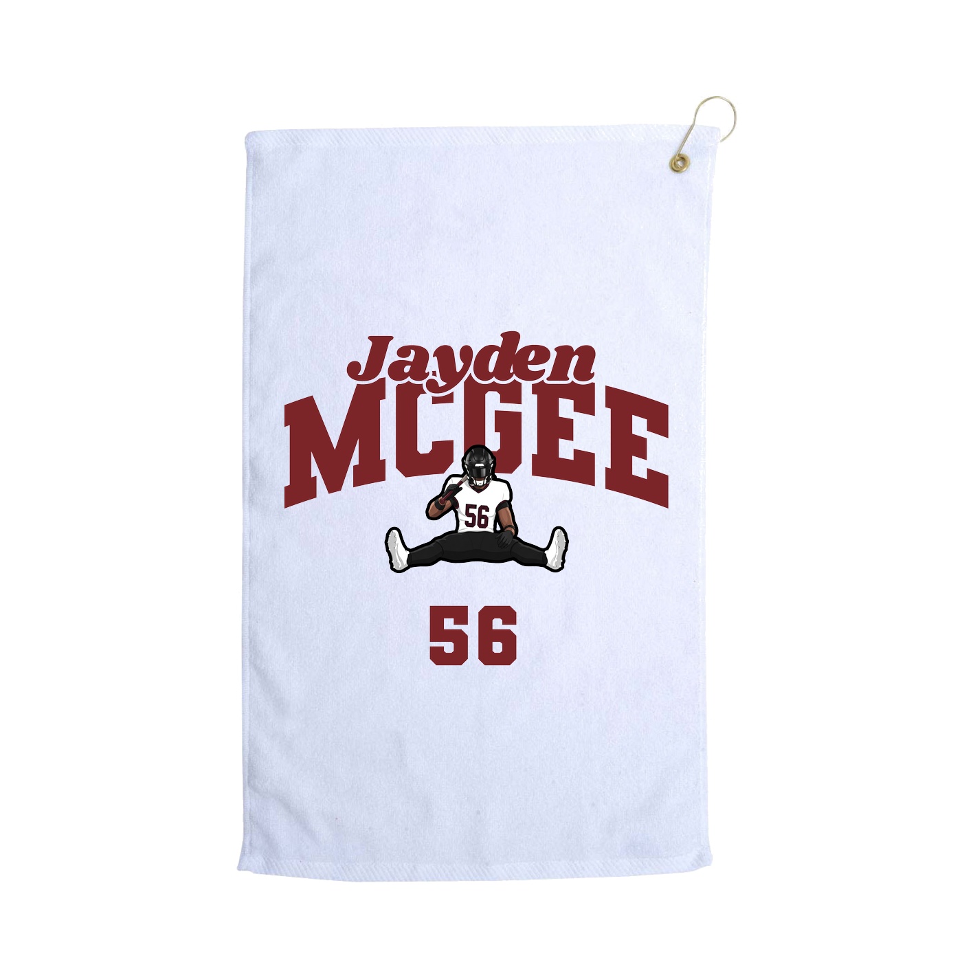 Golf Towel — Signature Arch in White