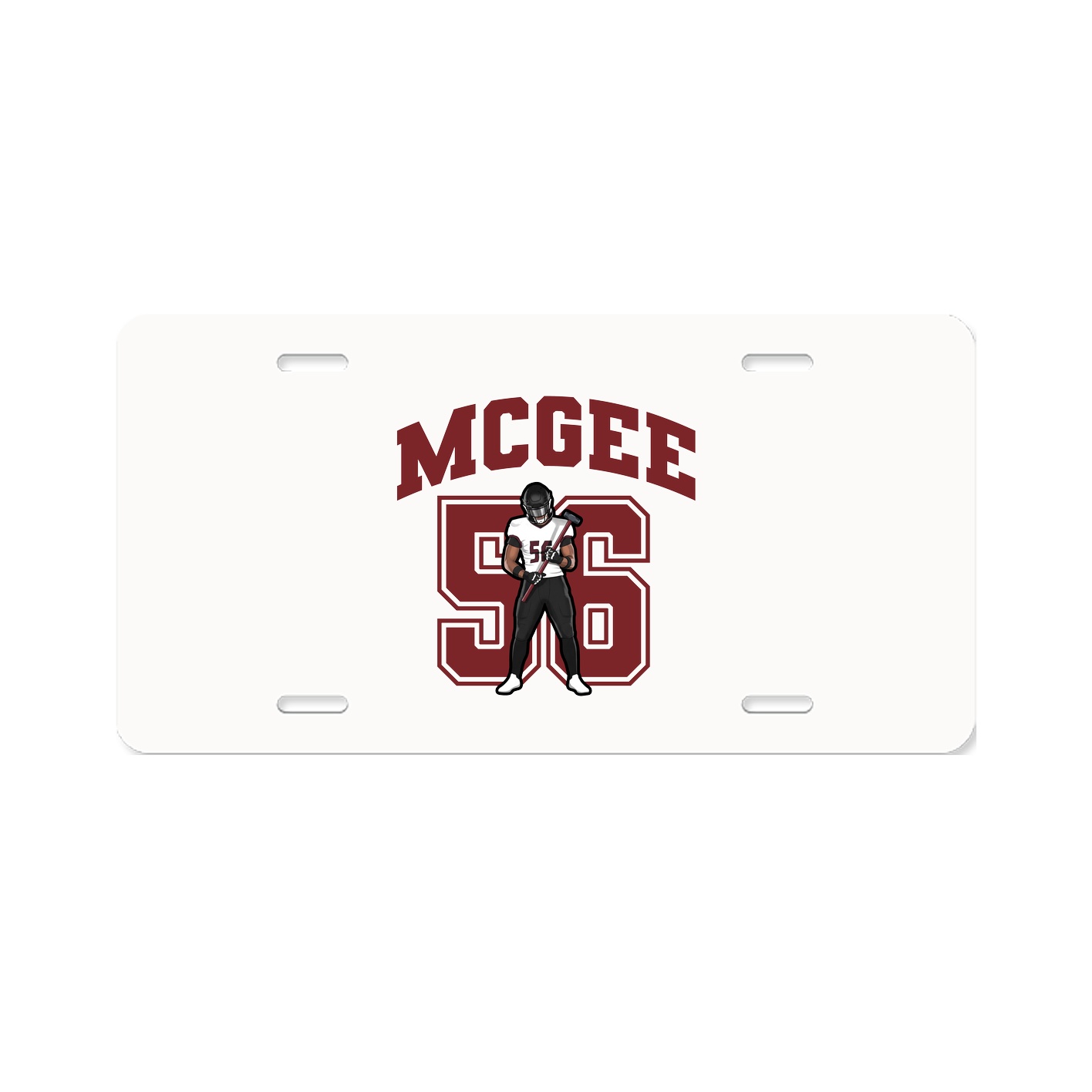 License Plate — Number in Classic
