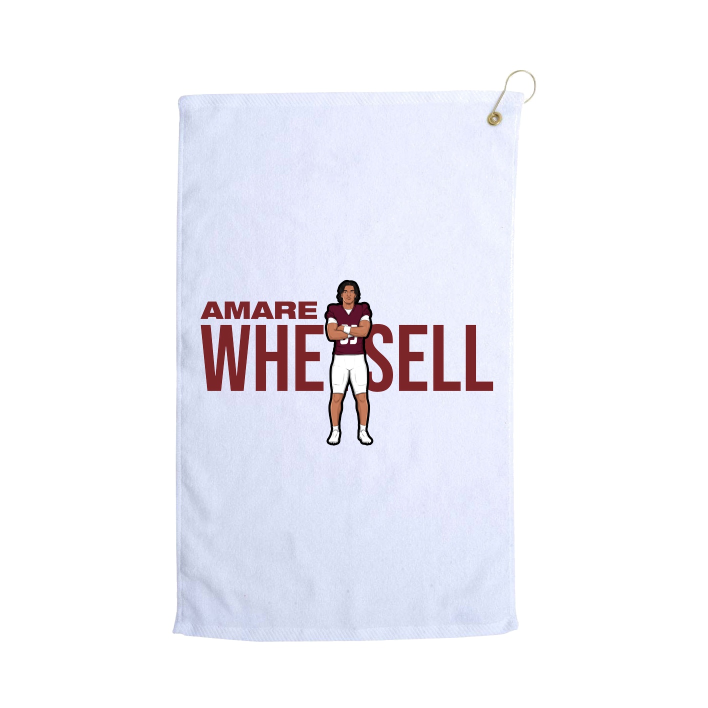 Golf Towel — Player Name in White