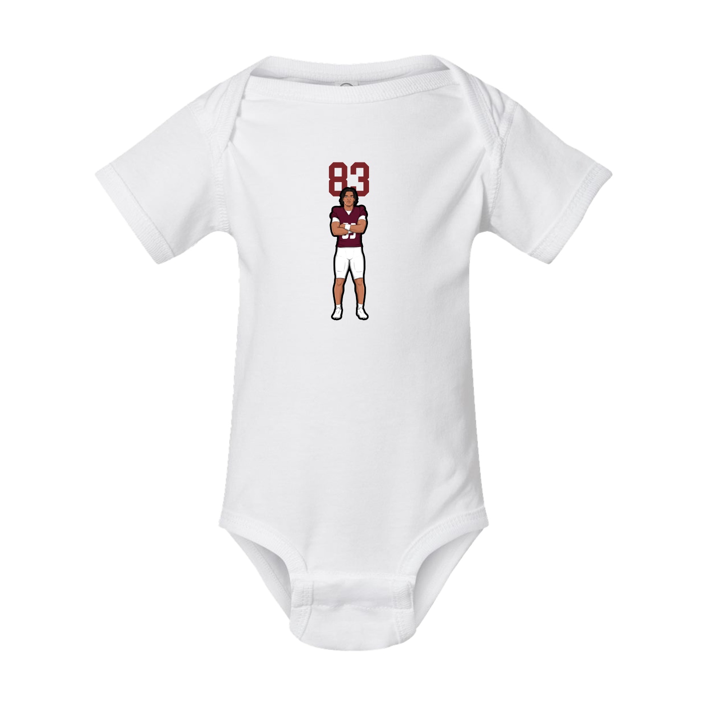 Baby Onesie — Number Top in White