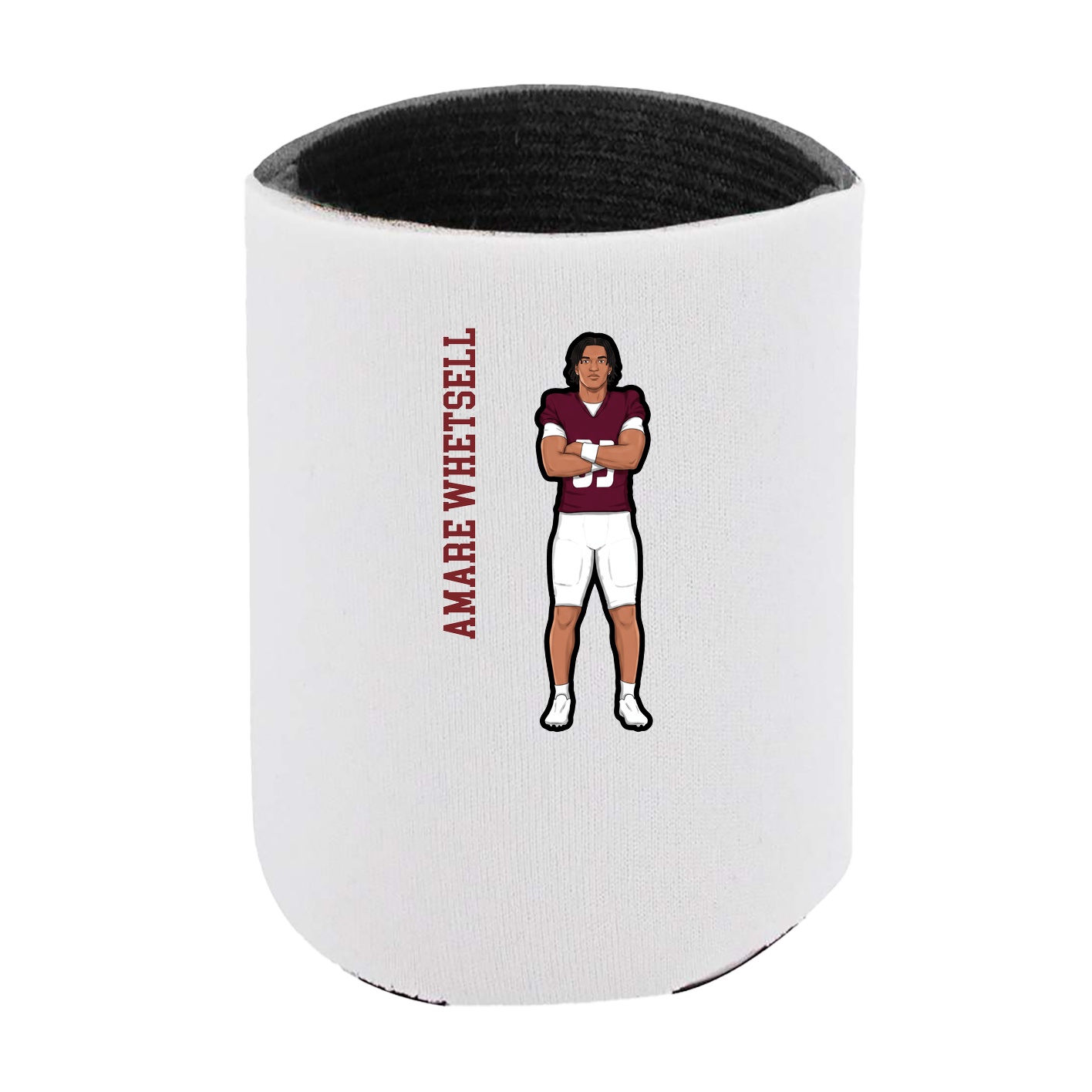 Can Holder — Name Vertical in White