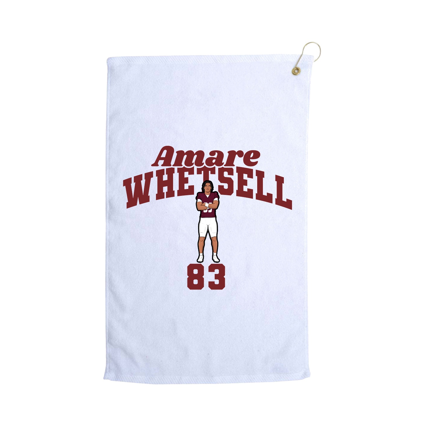 Golf Towel — Signature Arch in White