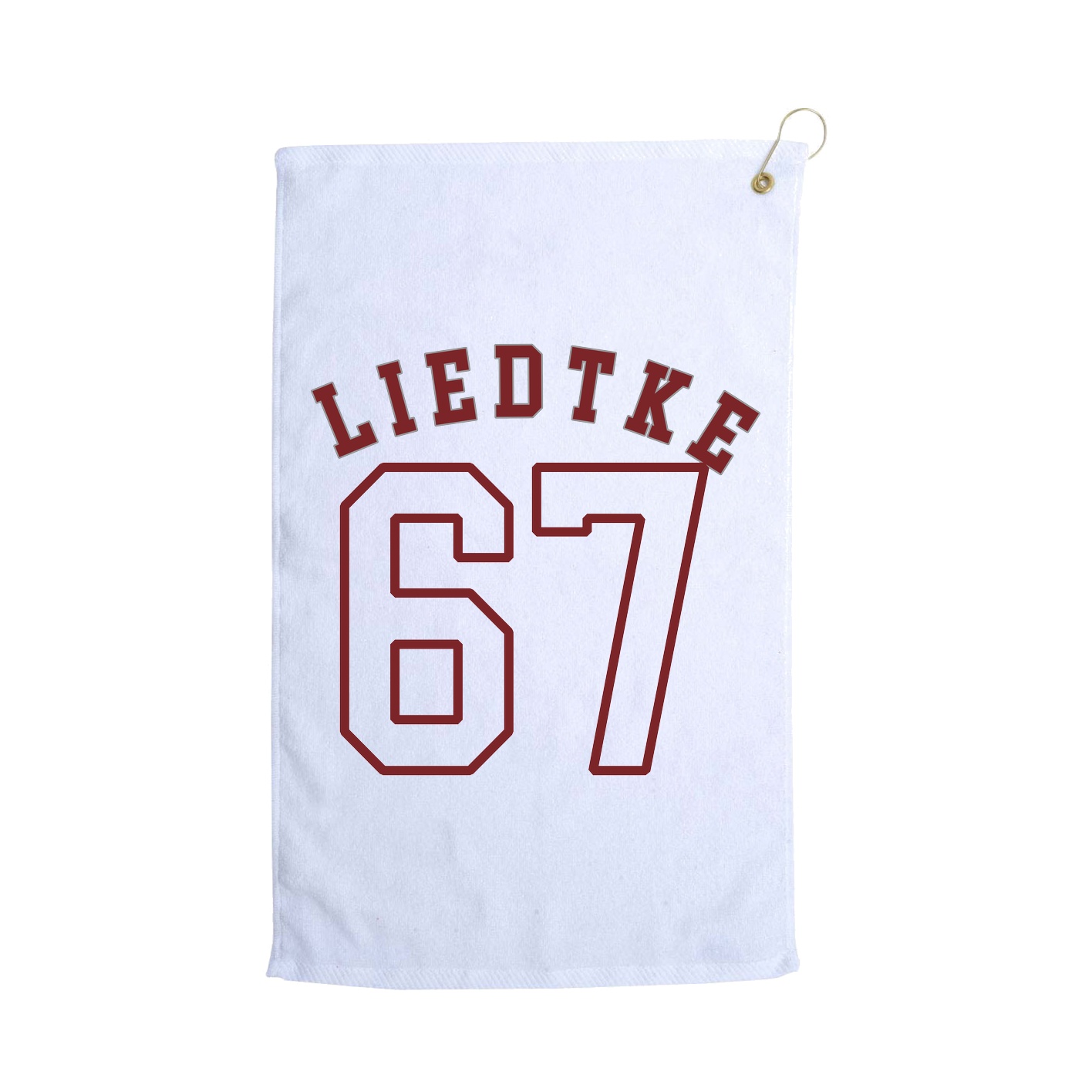 Golf Towel — Shirsey Arch in White