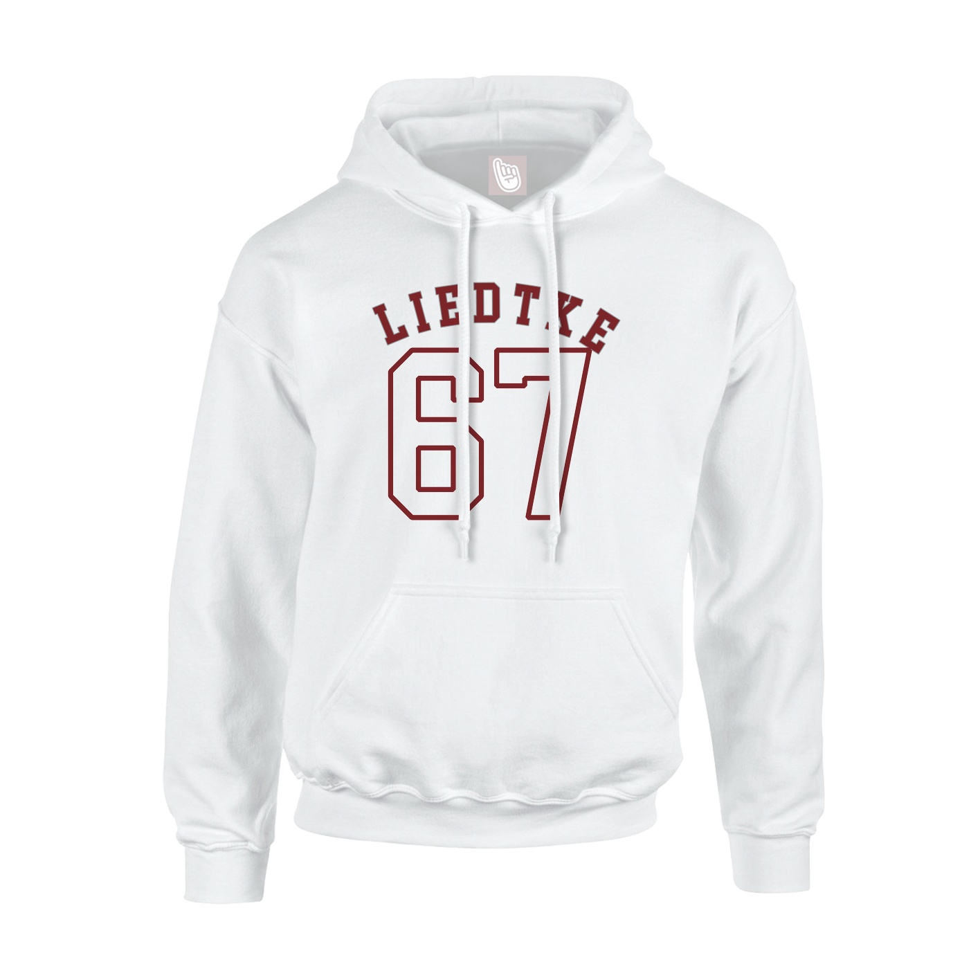 Youth Hoodie — Shirsey Arch in White
