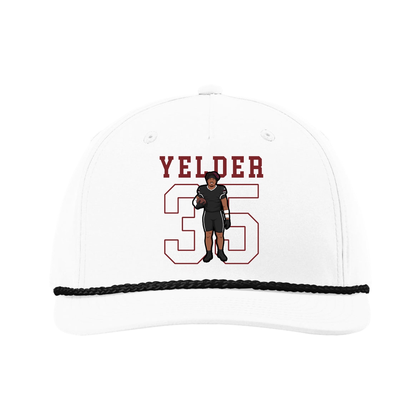 Five-Panel Classic Rope Cap — Shirsey in White