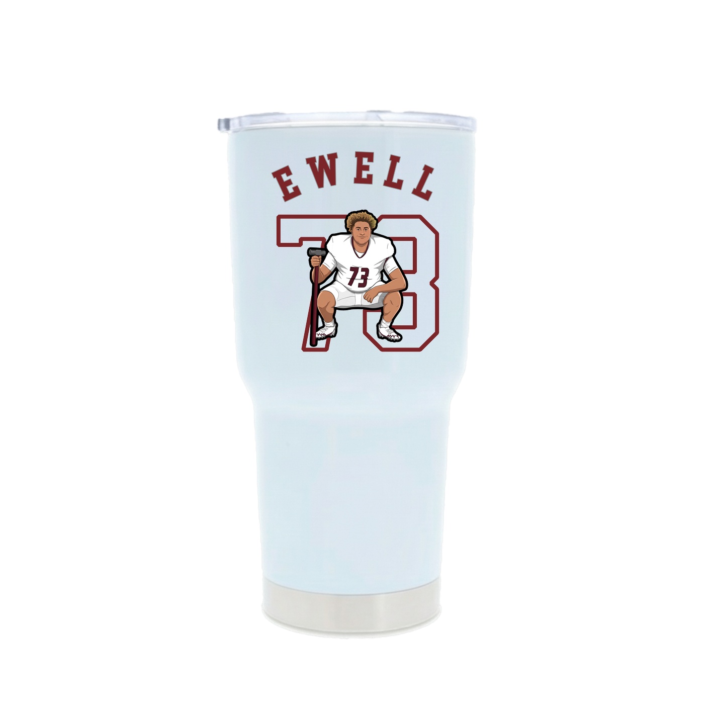 30oz Stainless Steel Tumbler — Shirsey Arch in White
