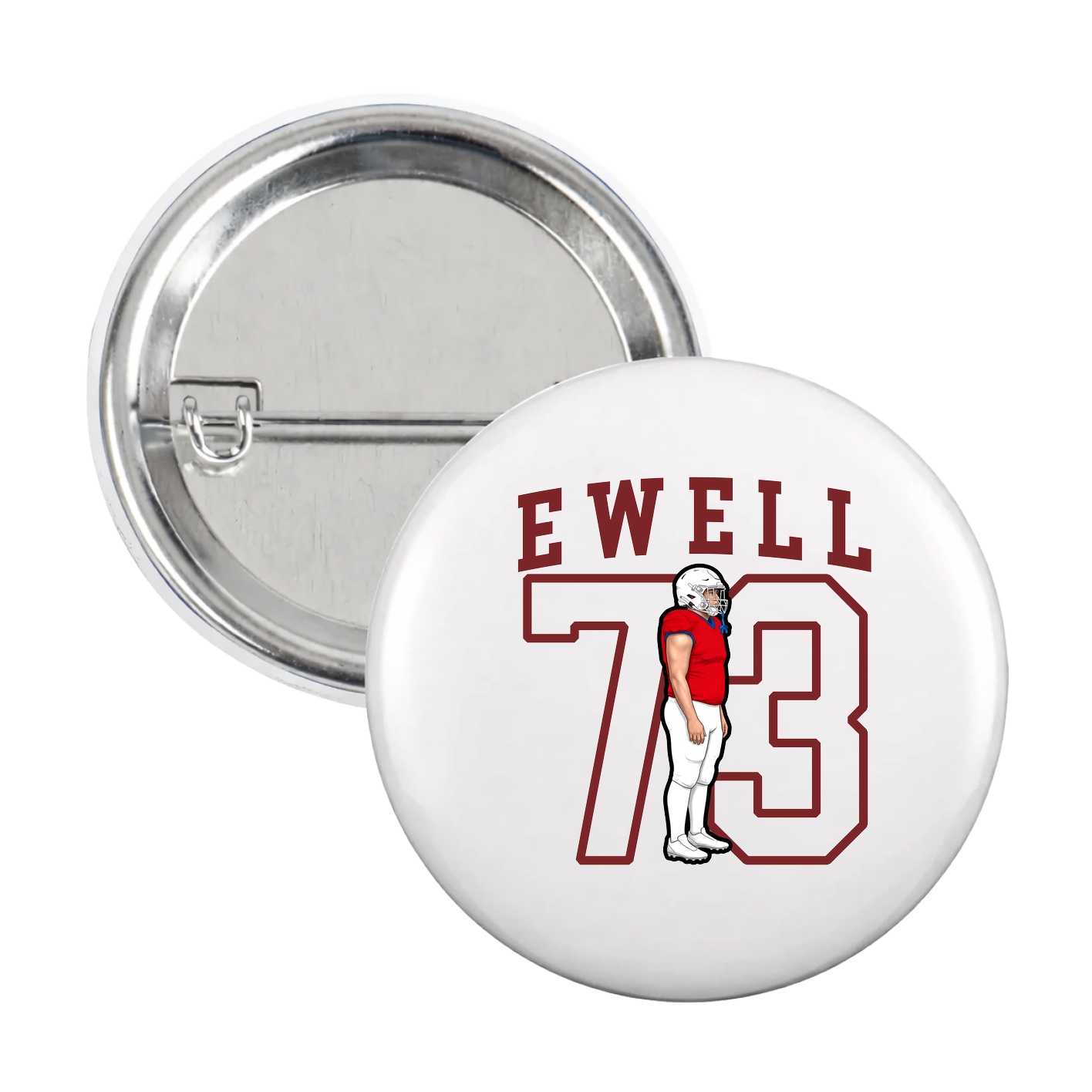 Game Day Button — Shirsey in White