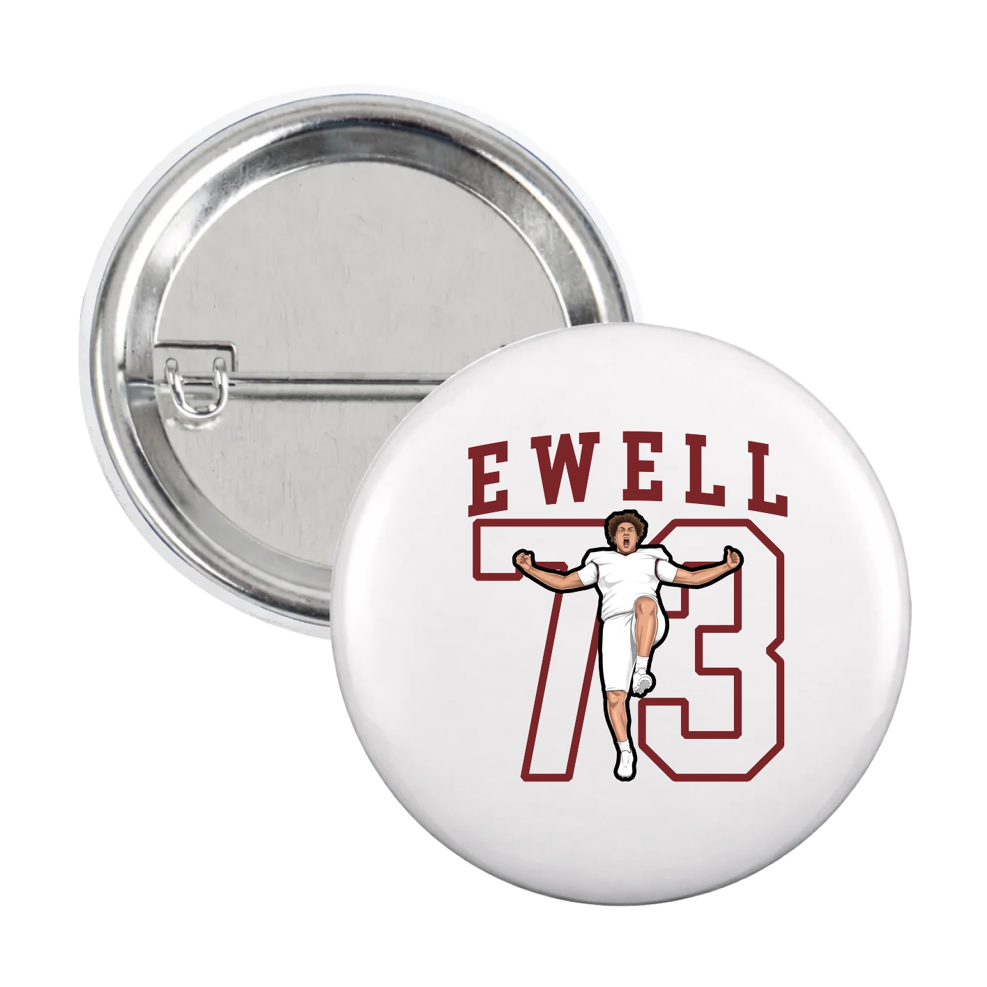 Game Day Button — Shirsey in White