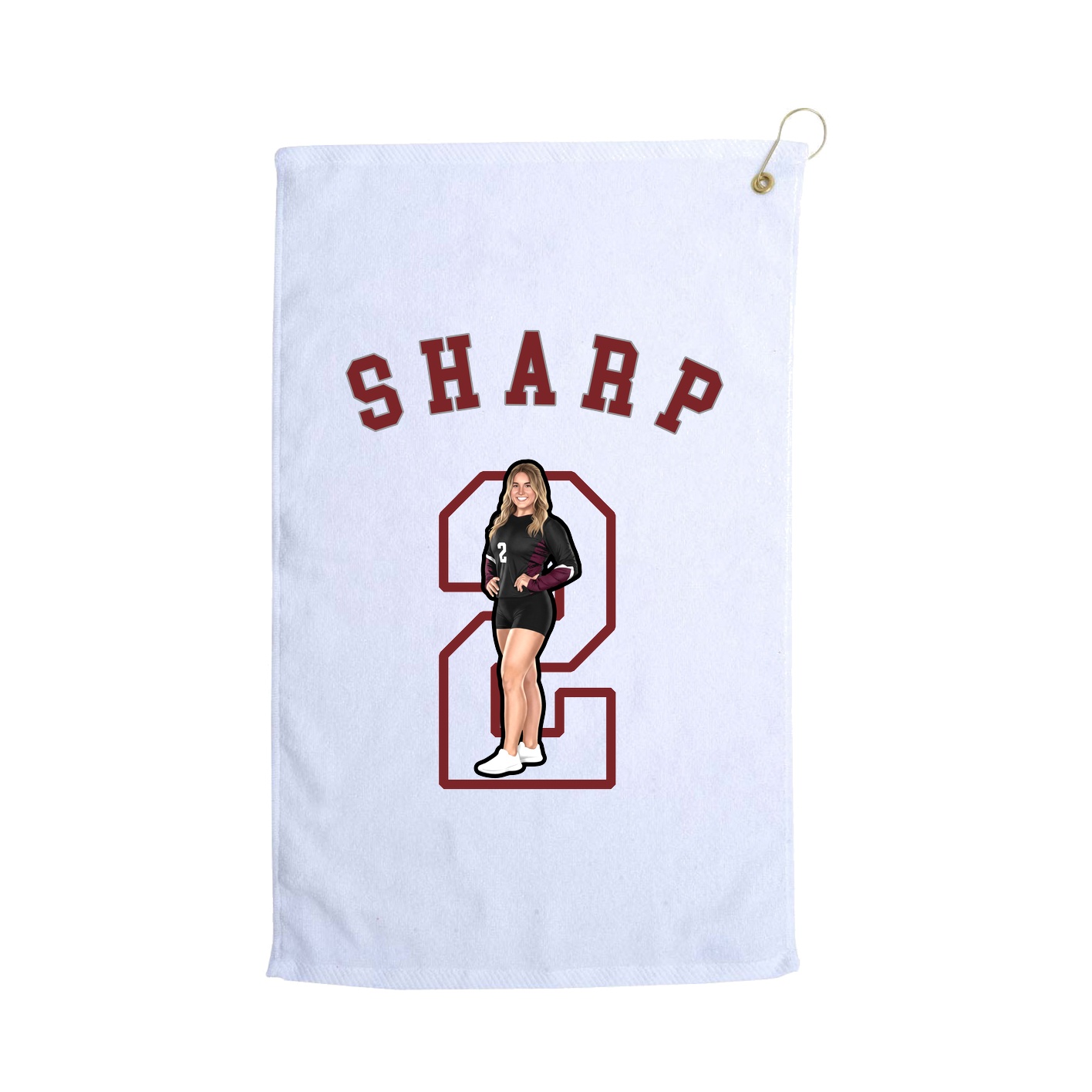 Golf Towel — Shirsey Arch in White
