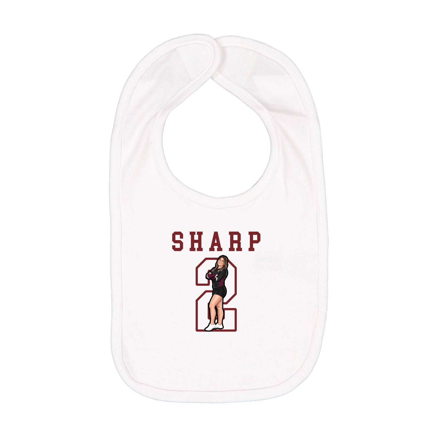 Infant Bib — Shirsey in White