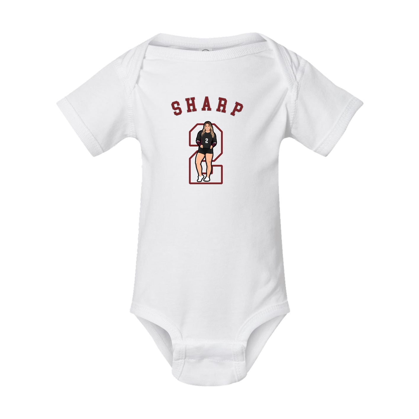 Baby Onesie — Shirsey Arch in White