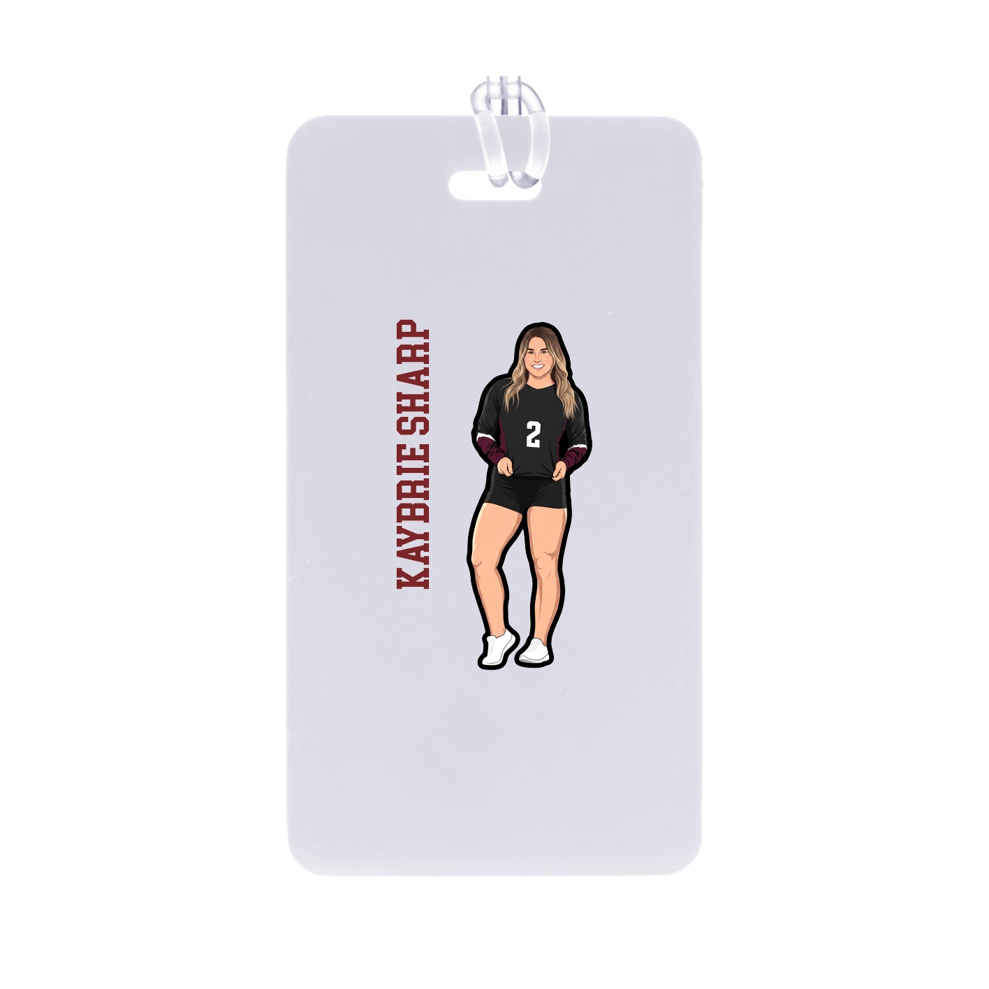 Bag Tag — Name Vertical in Classic