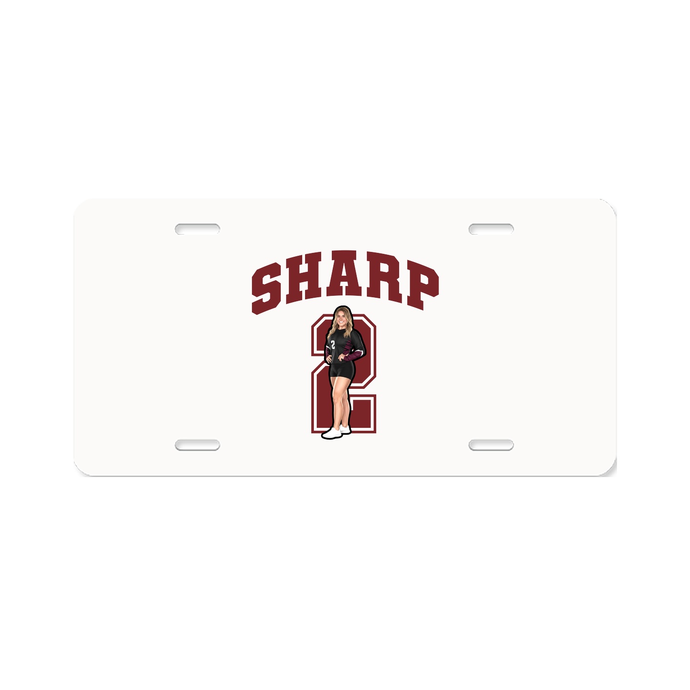 License Plate — Number in Classic