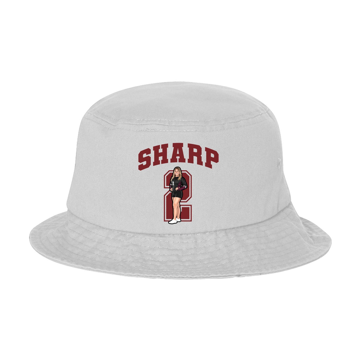 Bucket Cap — Number in White