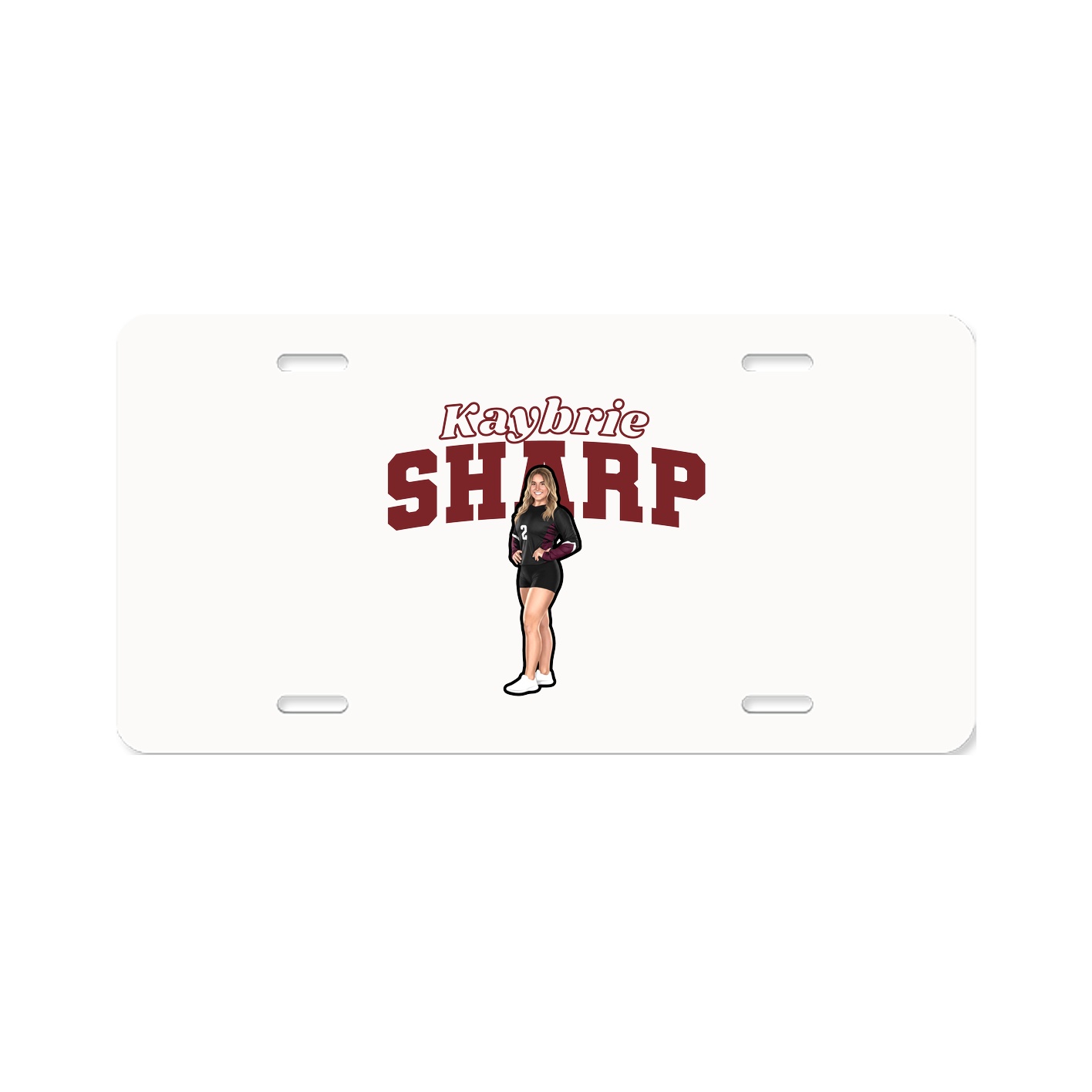 License Plate — Name Arch in Classic