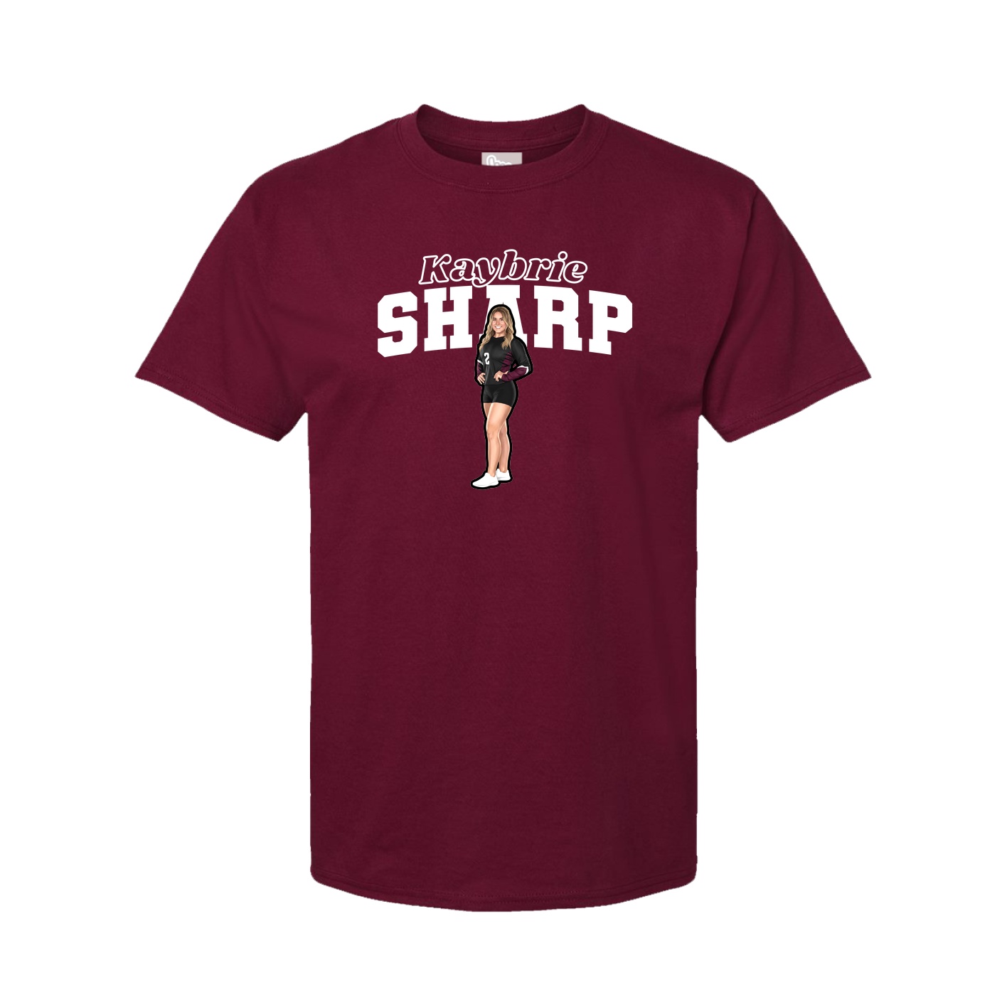 Youth Tee — Name Arch in Cardinal