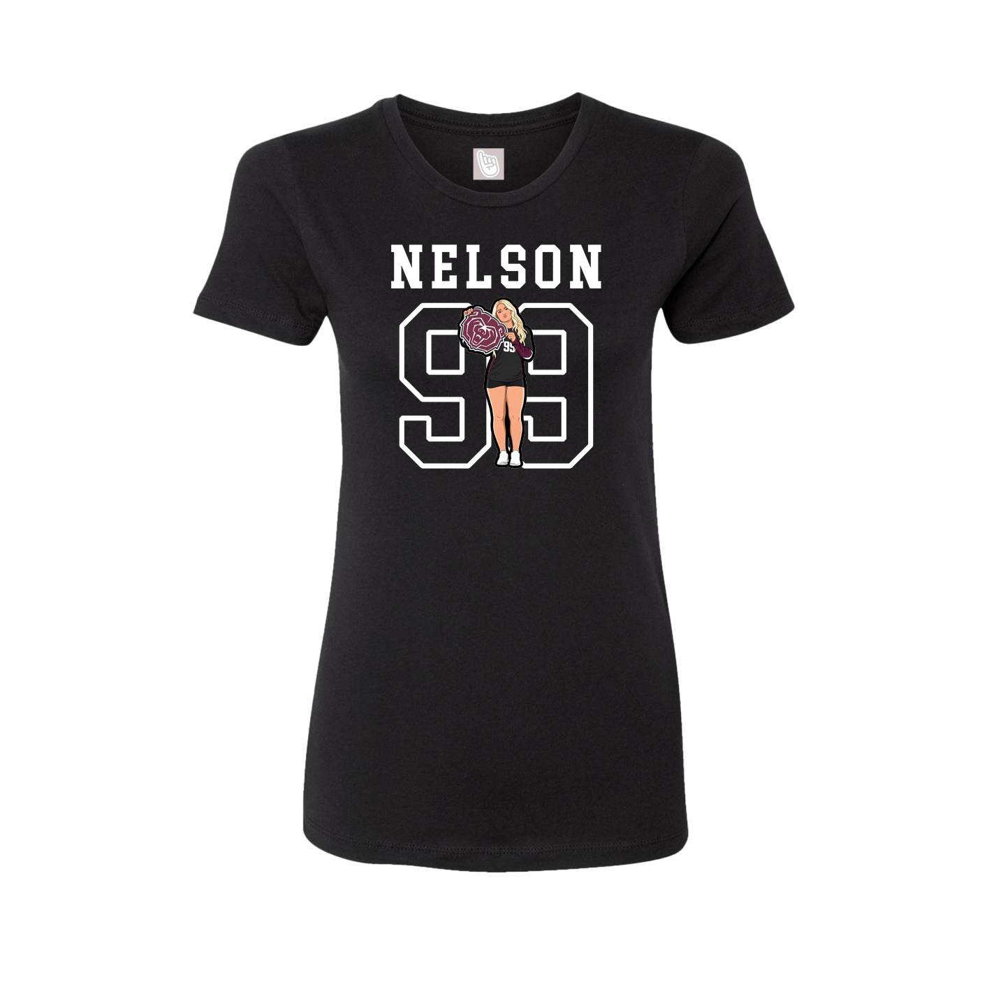 Fitted Women's Tee — Shirsey in Black