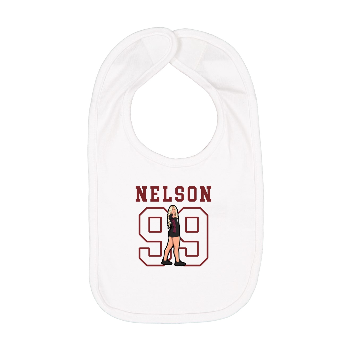 Infant Bib — Shirsey in White