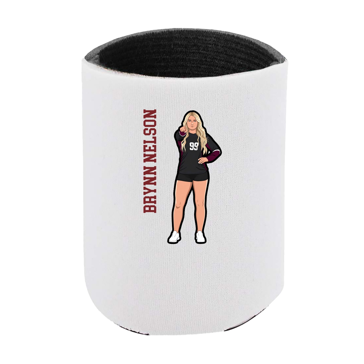 Can Holder — Name Vertical in White
