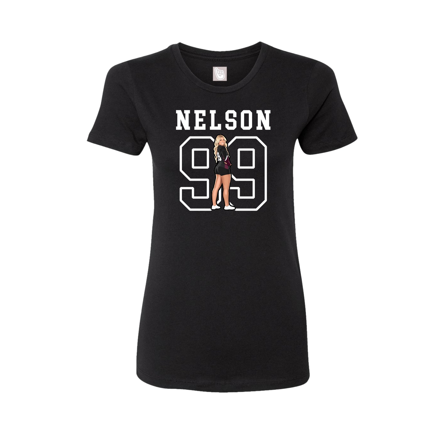 Fitted Women's Tee — Shirsey in Black