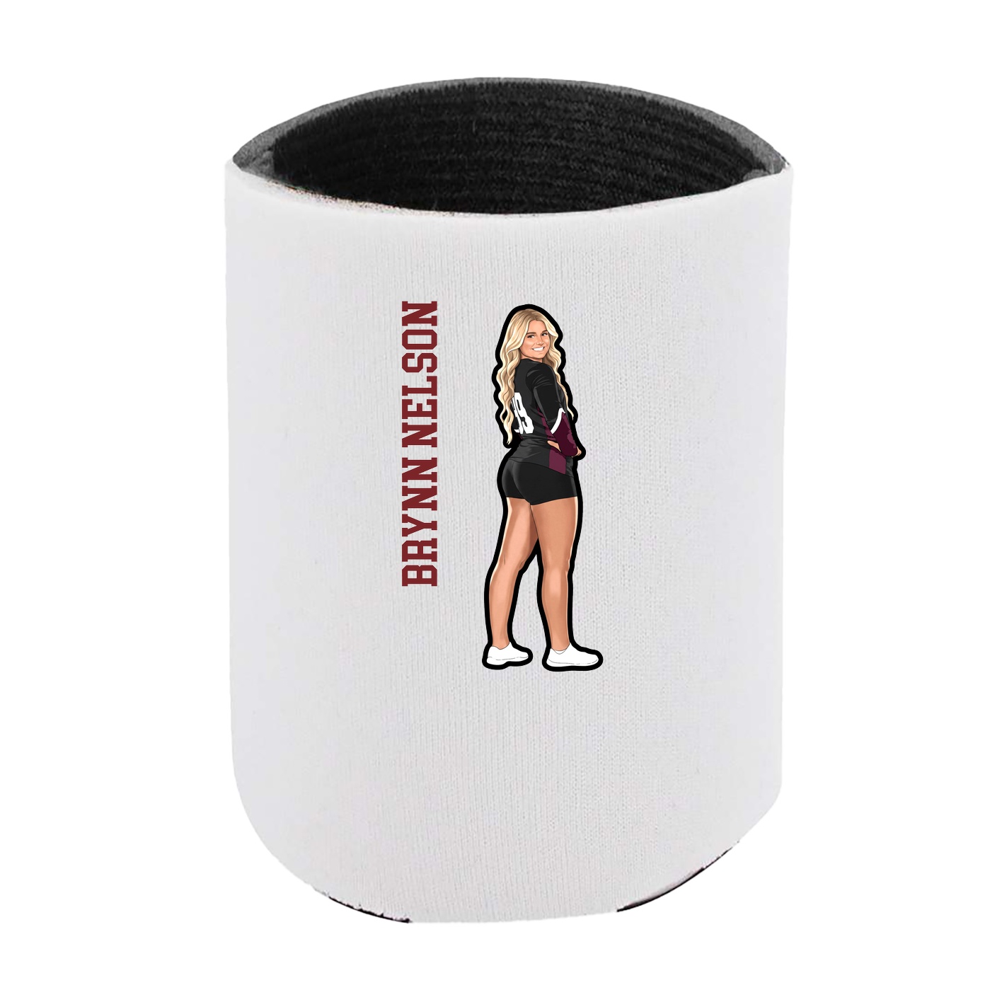 Can Holder — Name Vertical in White
