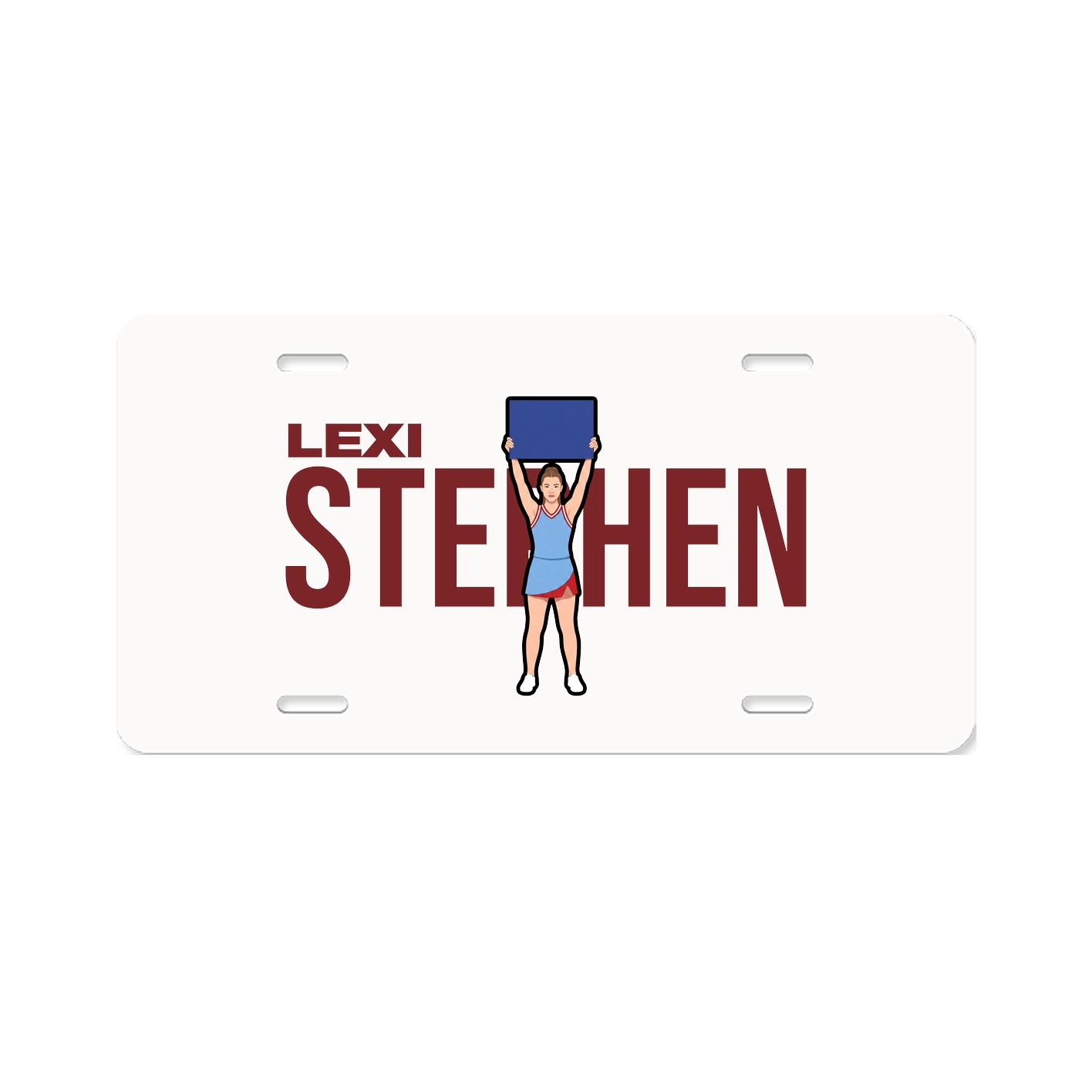 License Plate — Player Name in Classic