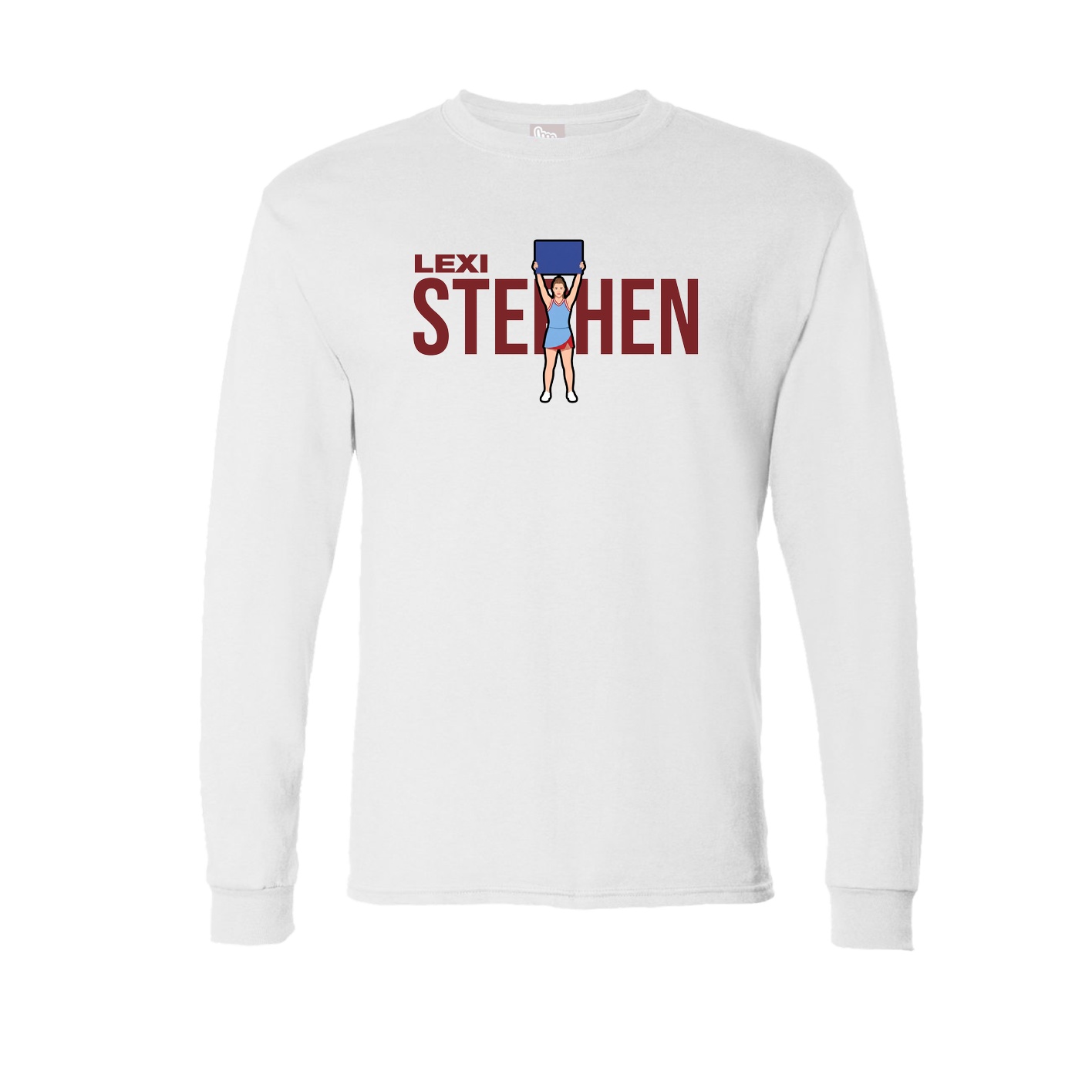 Long Sleeve Tee — Player Name in White