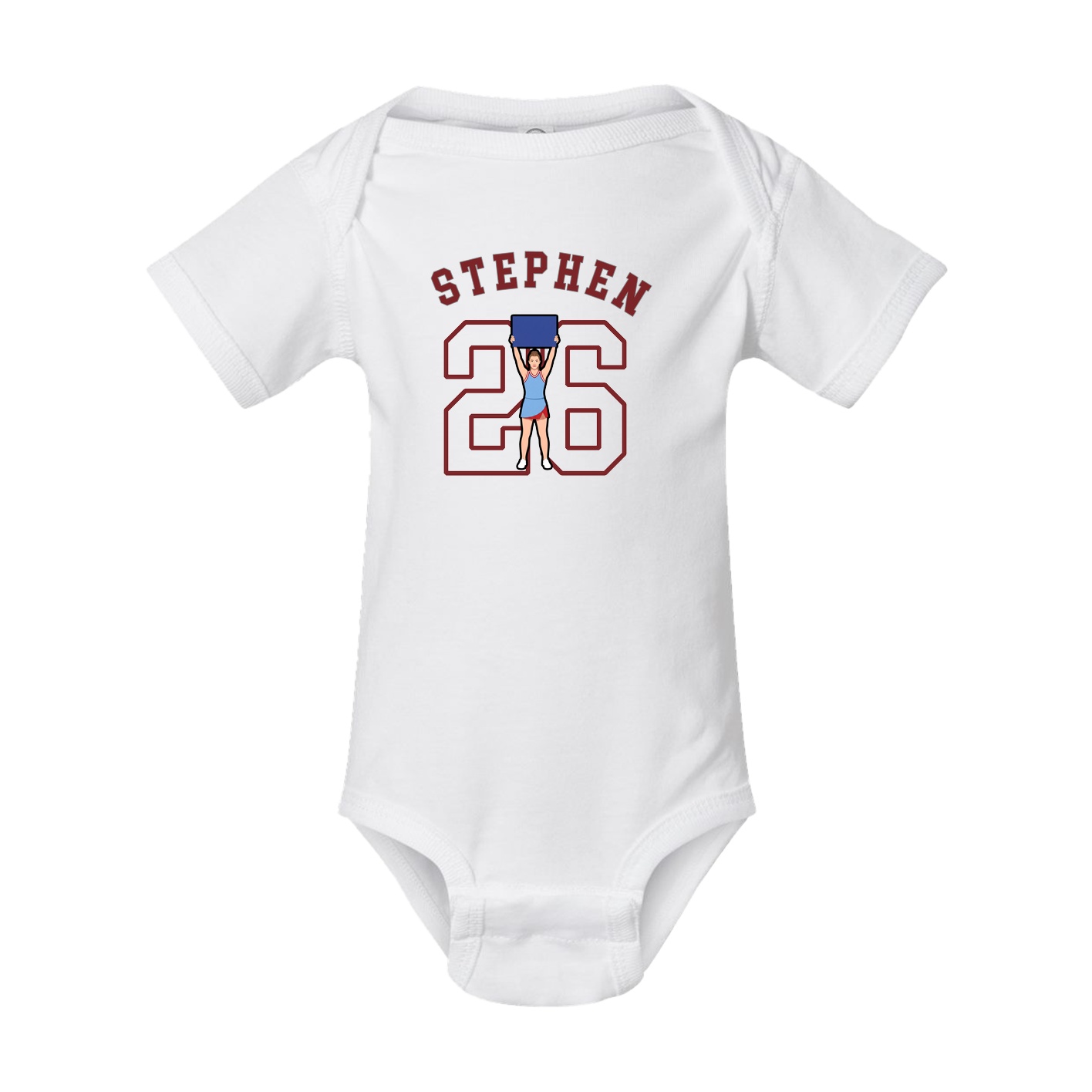 Baby Onesie — Shirsey Arch in White