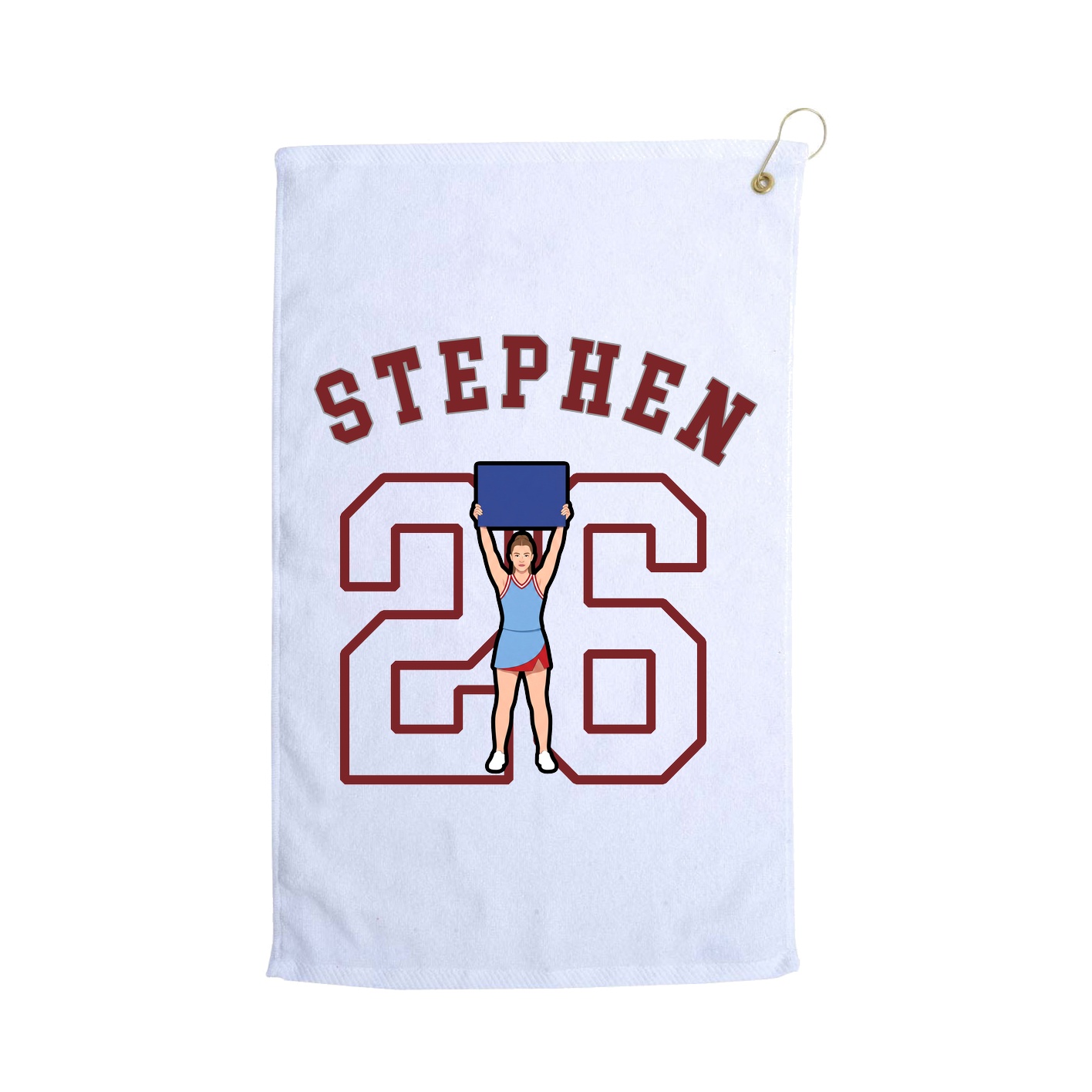 Golf Towel — Shirsey Arch in White