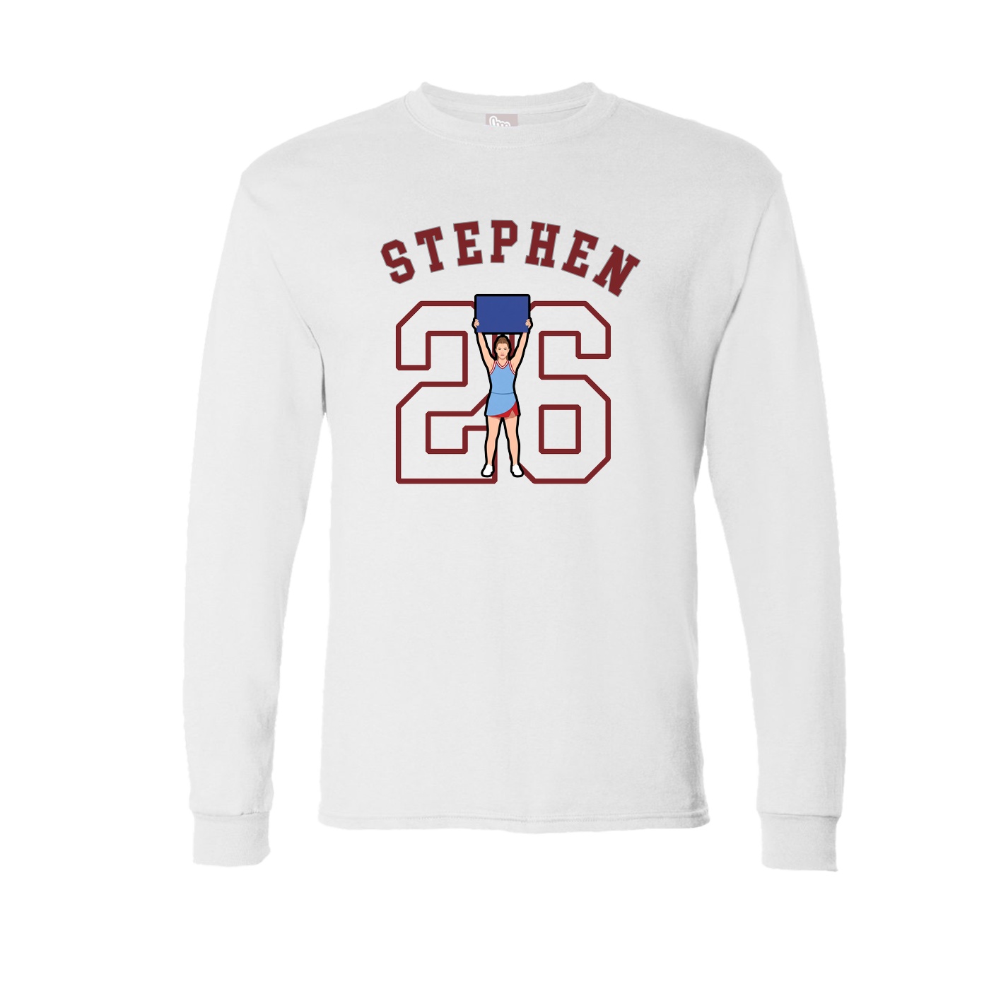 Long Sleeve Tee — Shirsey Arch in White