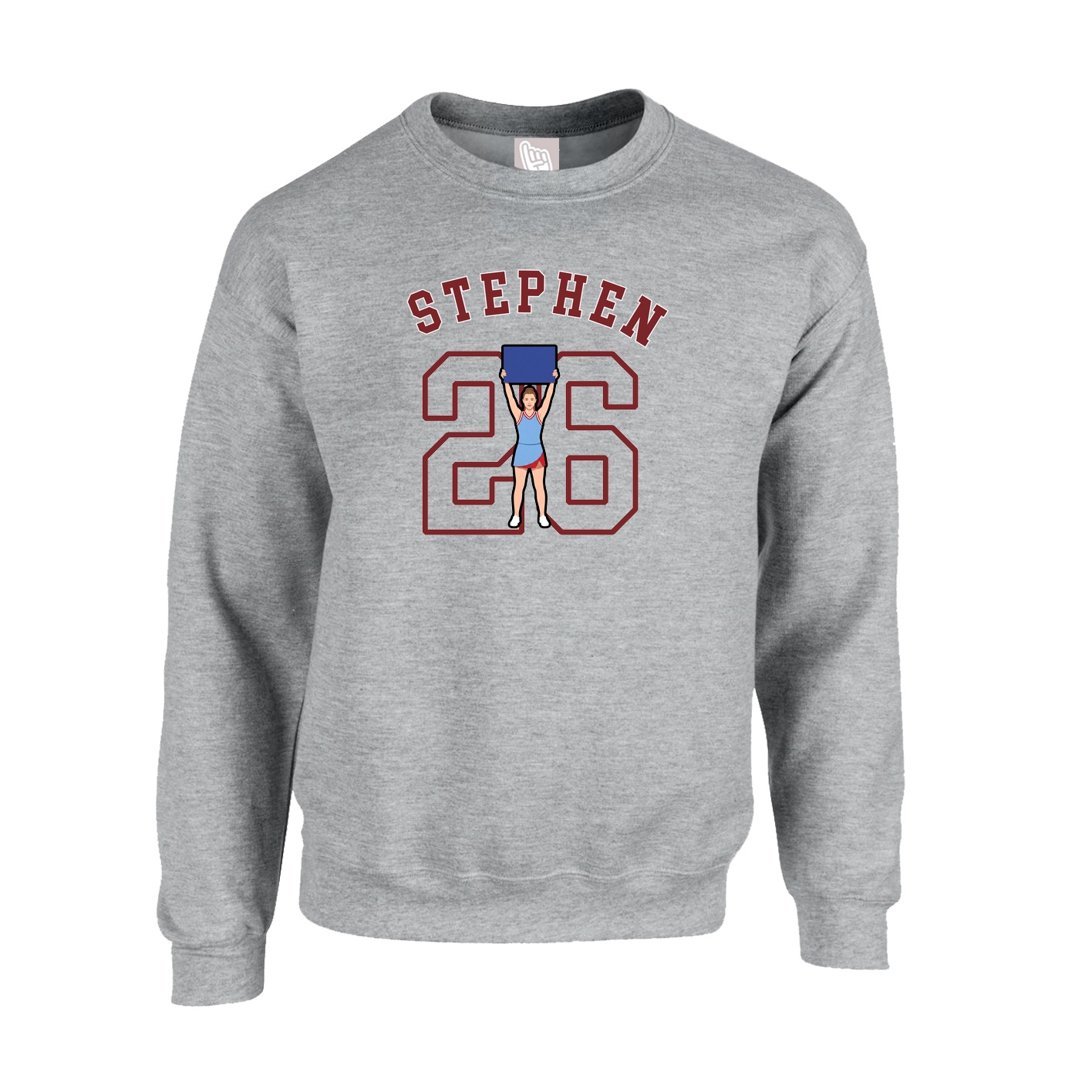 Fleece Crew — Shirsey Arch in Grey