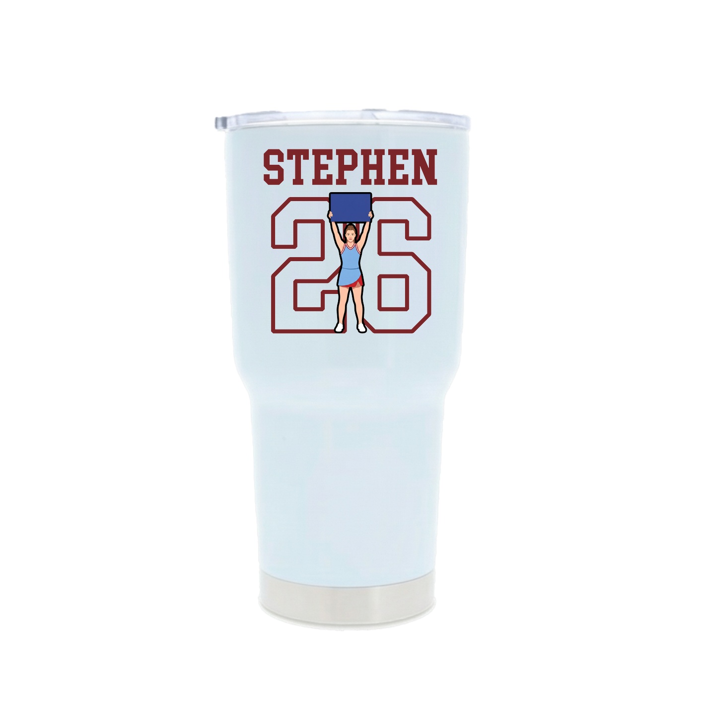 30oz Stainless Steel Tumbler — Shirsey in White
