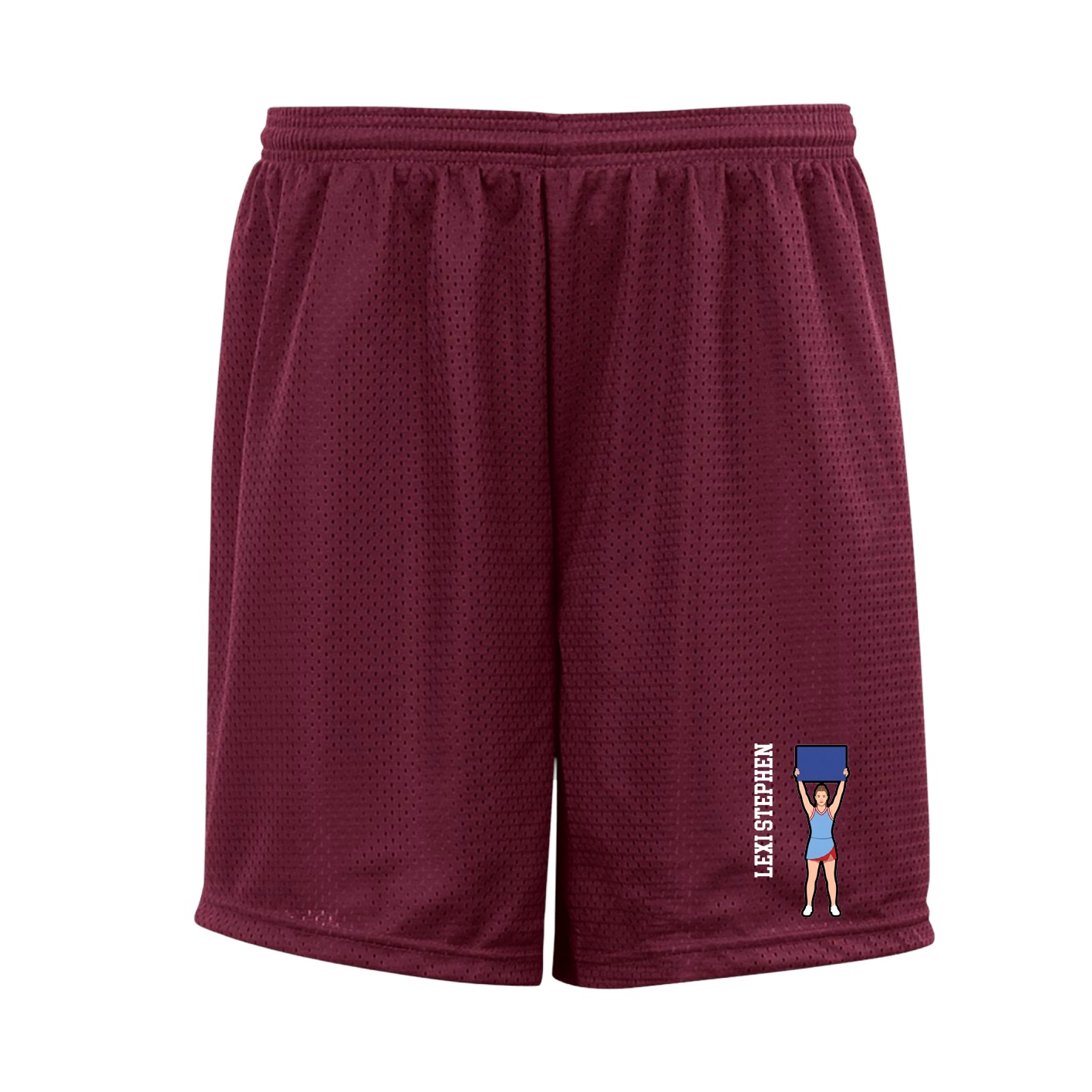 Shorts — Name Vertical in Cardinal