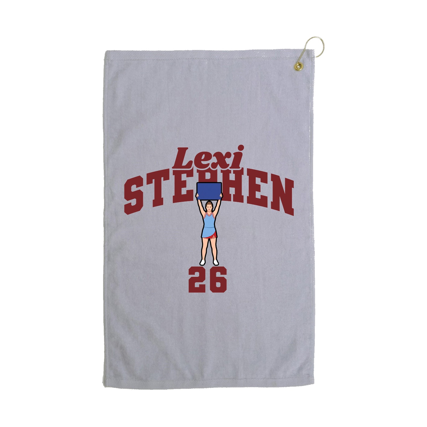 Golf Towel — Signature Arch in Grey