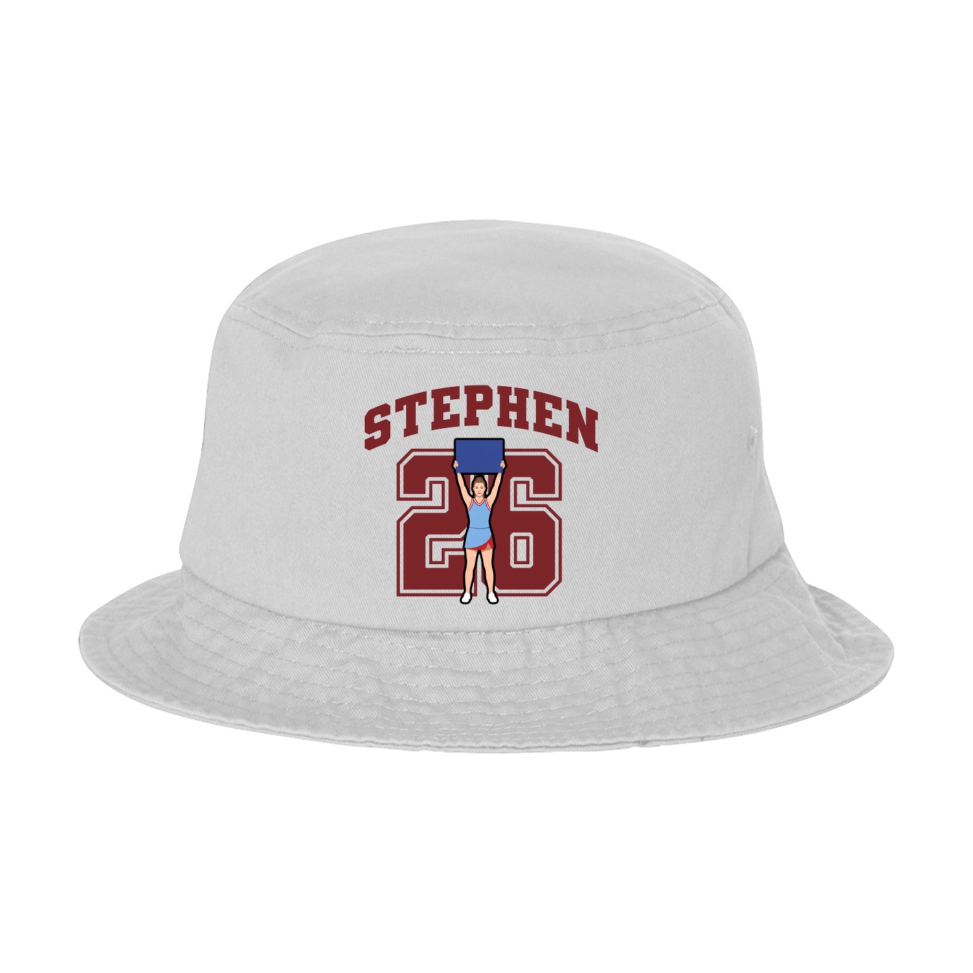 Bucket Cap — Number in White