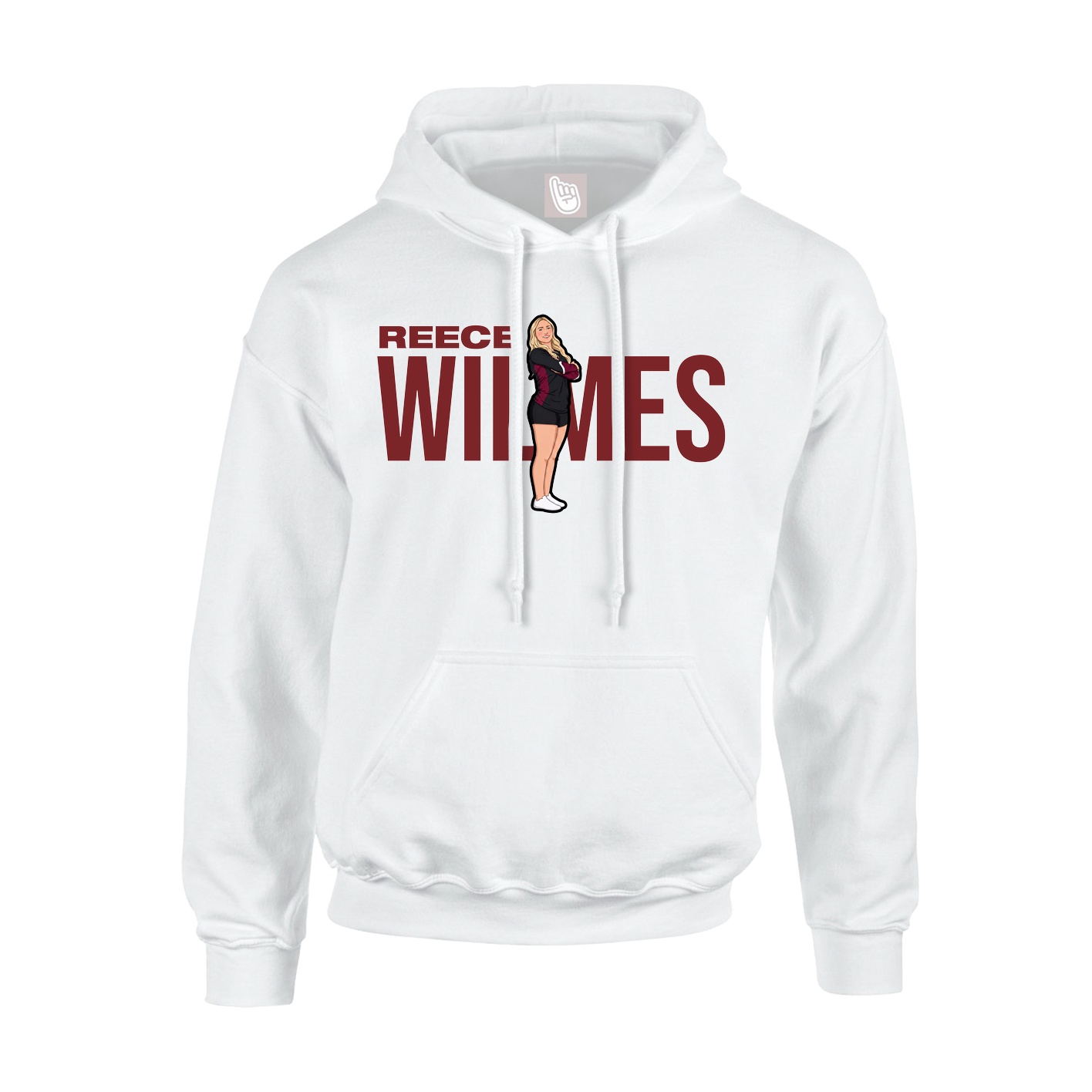 Hoodie — Player Name in White