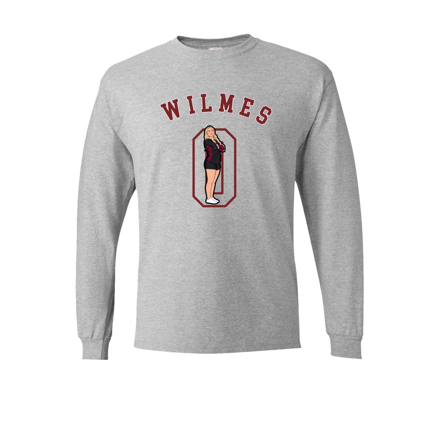 Long Sleeve Tee — Shirsey Arch in Grey