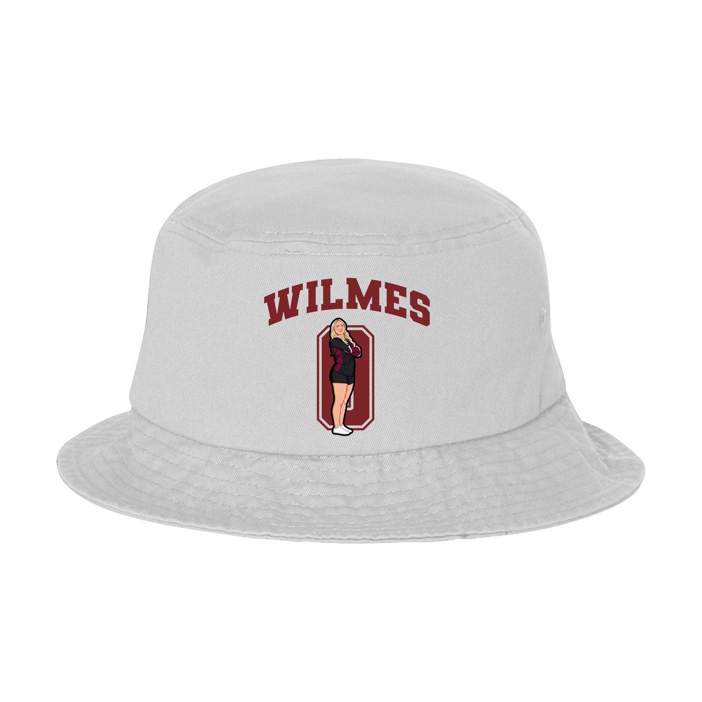 Bucket Cap — Number in White